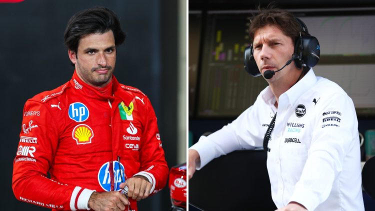 Carlos Sainz and James Vowles.