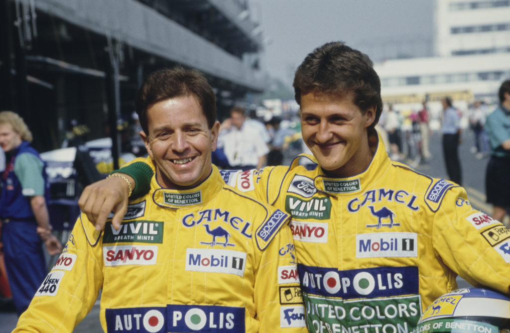 1992 Mexican Grand Prix - Martin Brundle & Michael Schumacher