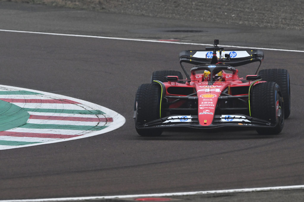 Lewis Hamilton tests for Ferrari