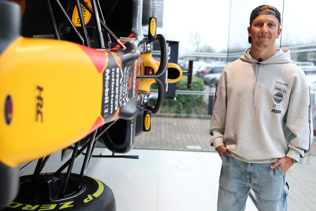 Liam Lawson Visits Oracle Red Bull Racing Factory