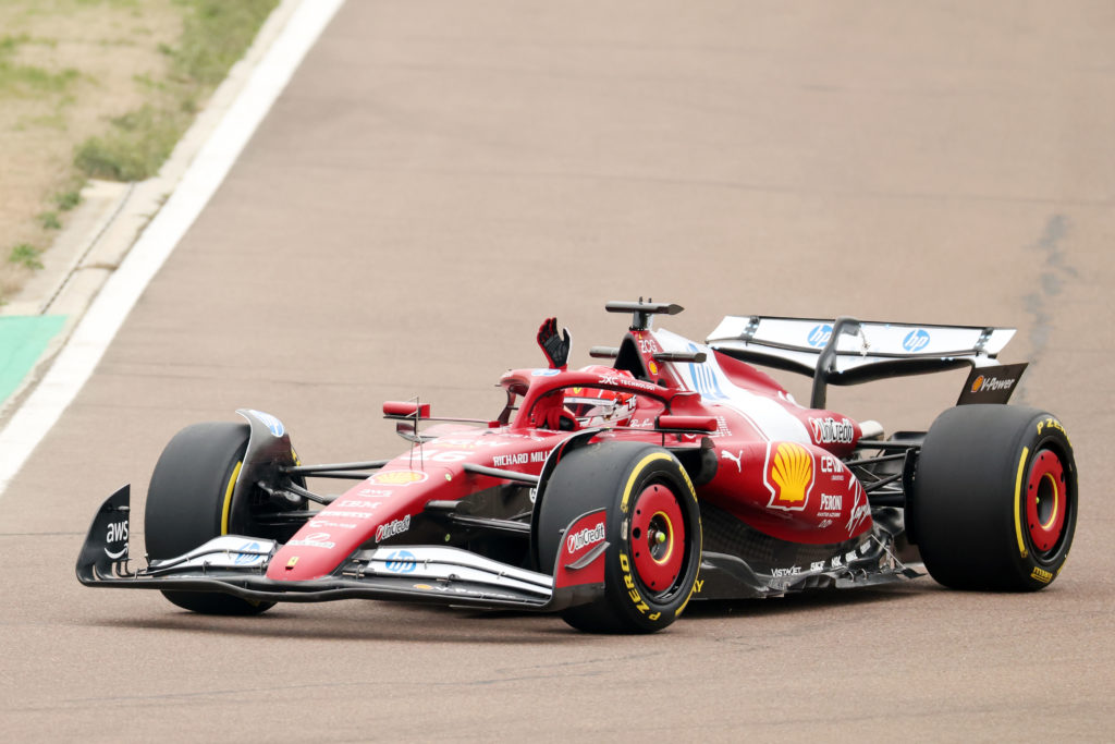 Charles Leclerc and Lewis Hamilton Test For Ferrari