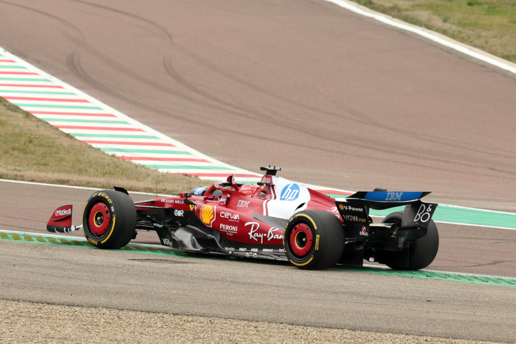 Charles Leclerc and Lewis Hamilton Test For Ferrari