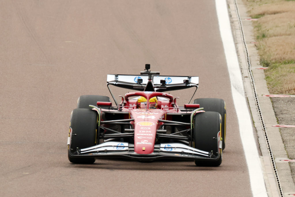 Charles Leclerc and Lewis Hamilton Test For Ferrari