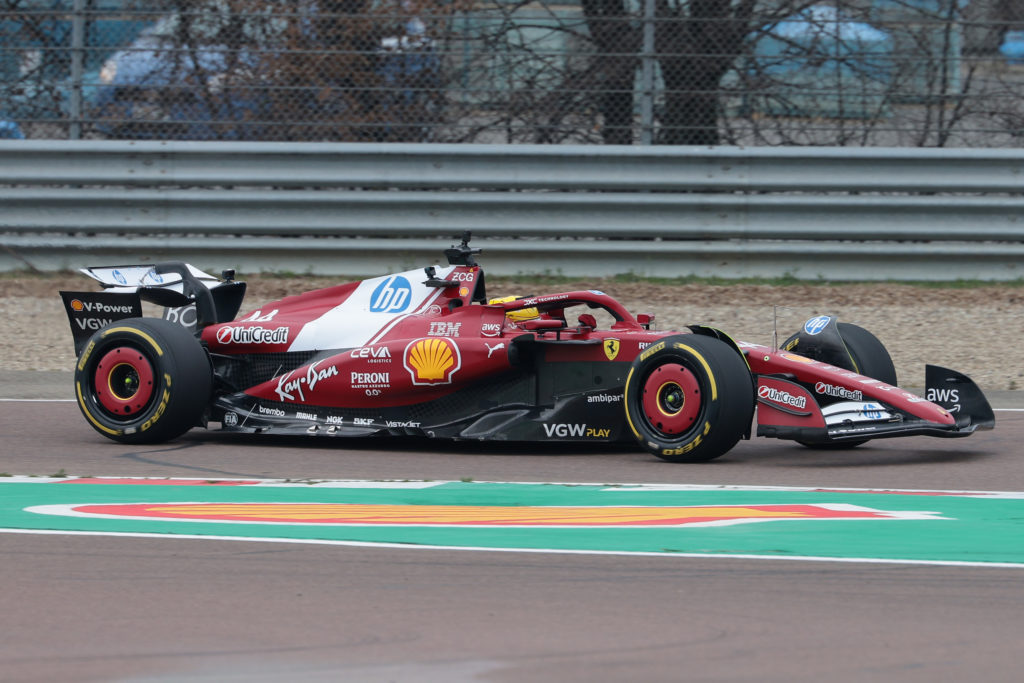 Charles Leclerc and Lewis Hamilton Test For Ferrari