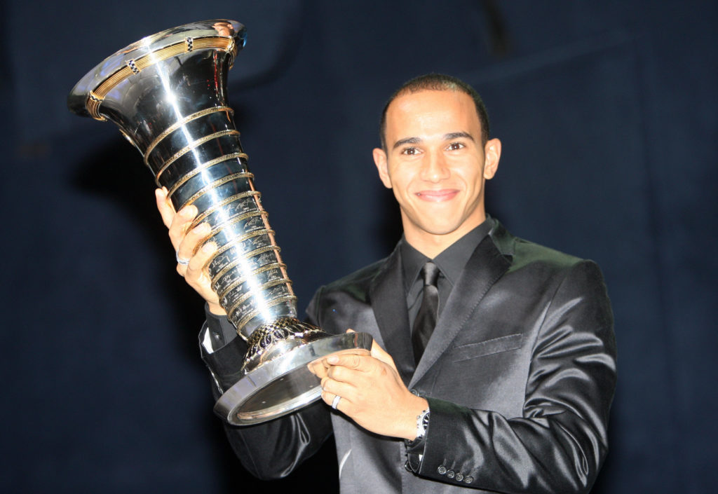 British Formula One driver Lewis Hamilto