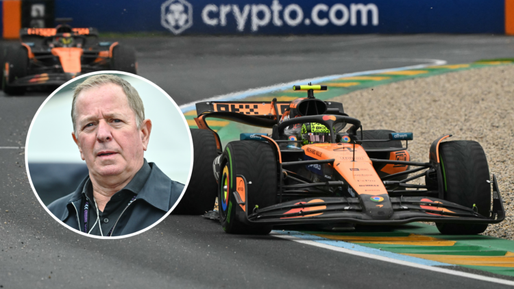 Lando Norris leads the Australian GP.