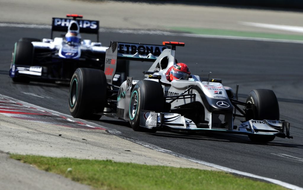 Mercedes GP's German driver Michael Schu