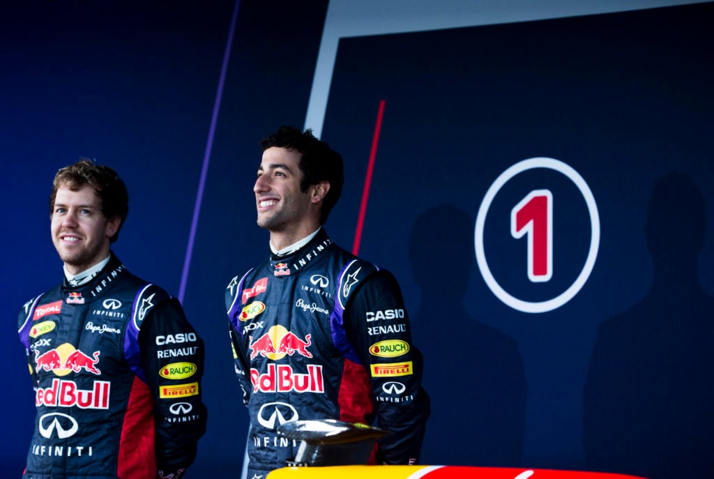 Sebastian Vettel, Daniel Ricciardo, Red Bull Racing, 2014 Formula One Pre-Season Testing, Jerez, Spain