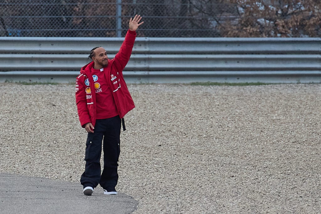 Charles Leclerc and Lewis Hamilton Test For Ferrari
