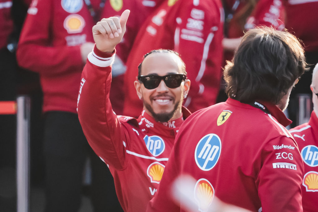 Scuderia Ferrari HP Drivers' Presentation By UniCredit Event With A Street Demo In The City Circuit Through The Streets Of The City Centre Of Milan
