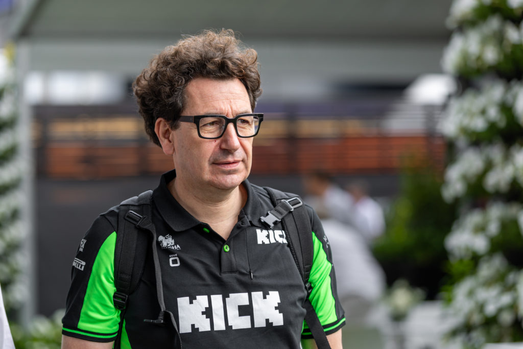 Sauber Audi F1 lead Mattia Binotto in the 2025 Australian Grand Prix paddock