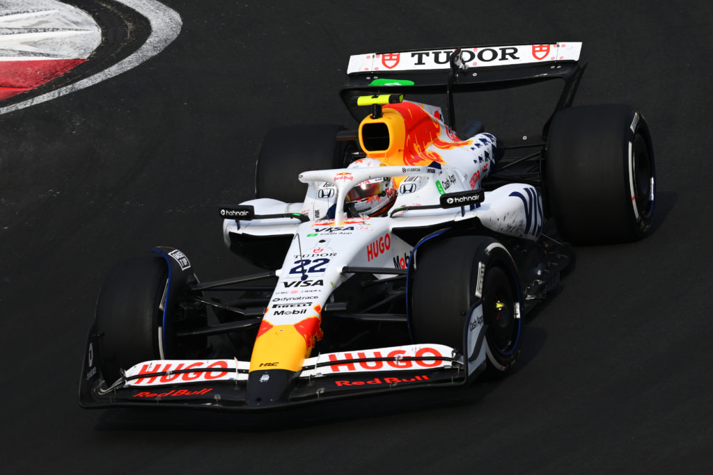 Racing Bulls driver Yuki Tsunoda on track during the 2025 F1 Chinese Grand Prix