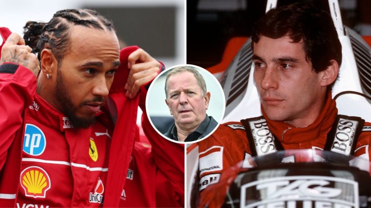 Lewis Hamilton of Great Britain and Scuderia Ferrari on the drivers parade prior to the F1 Grand Prix of Australia at Albert Park Grand Prix Circui...