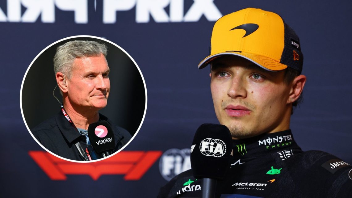 Third placed qualifier Lando Norris of Great Britain and McLaren in the Drivers Press Conference during qualifying ahead of the F1 Grand Prix of Ch...