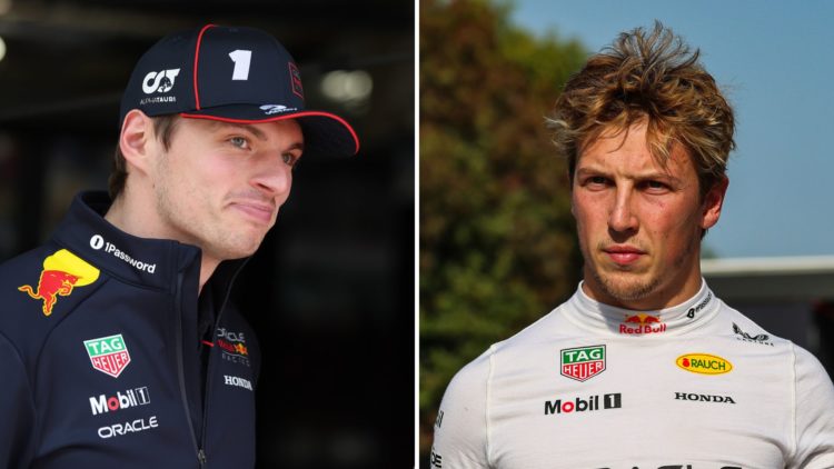 Red Bull driver Max Verstappen speaks with Ferrari team principal Fred Vasseur ahead of the 2025 F1 Chinese Grand Prix and Red Bull driver Liam Law...