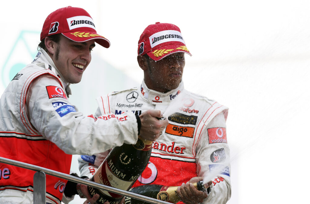Fernando Alonso, Lewis Hamilton, McLaren, 2007 Malaysian Grand Prix