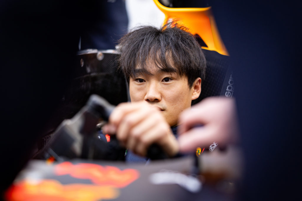 Yuki Tsunoda at Oracle Red Bull Racing Factory