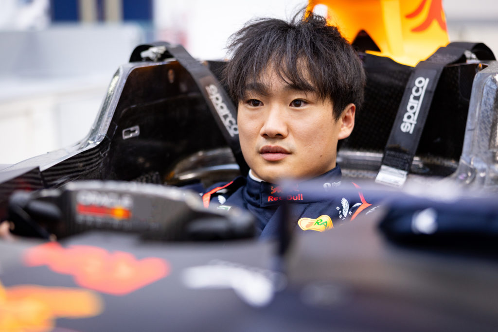 Yuki Tsunoda at Oracle Red Bull Racing Factory