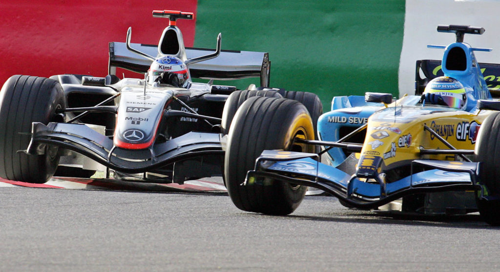 Finland's Kimi Raikkonen of McLaren Merc