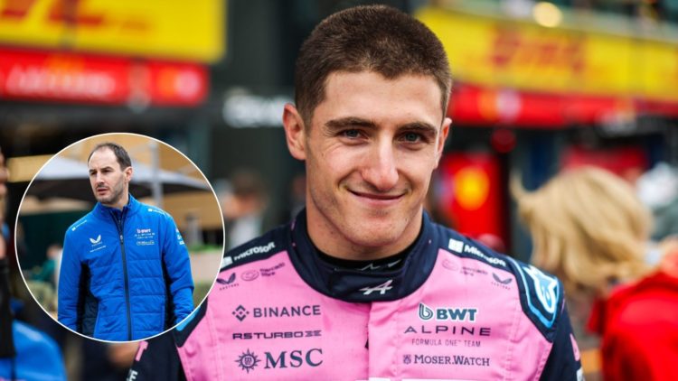 Jack Doohan pictured at the 2025 Australian Grand Prix, inset of Oliver Oakes