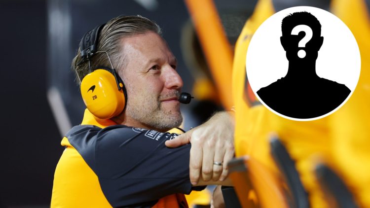McLaren CEO Zak Brown on the pit wall at the 2025 F1 Saudi Arabian Grand Prix