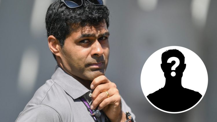 Sky Sports F1 pundit Karun Chandhok reacts in the 2023 Azerbaijan Grand Prix paddock