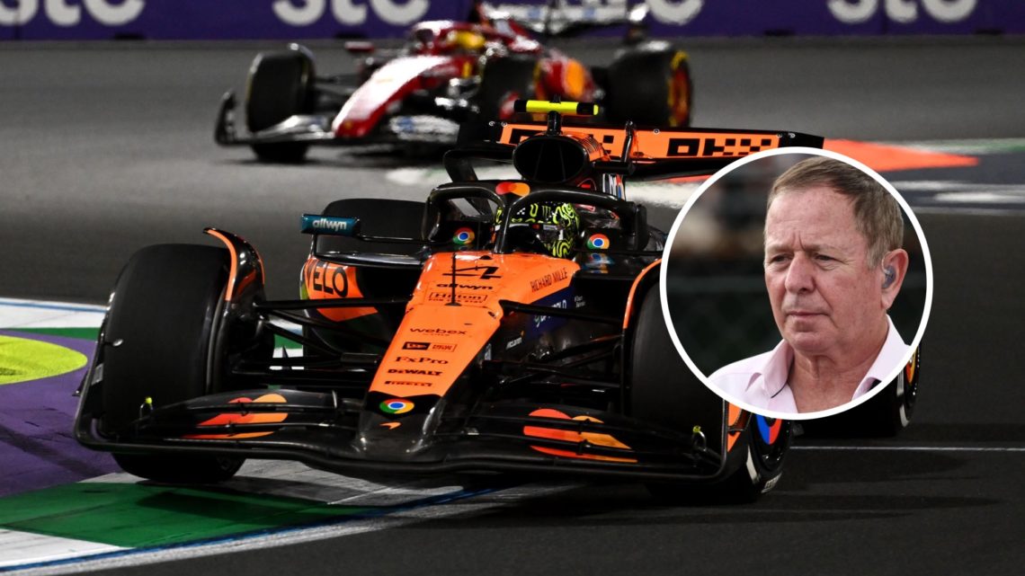 Martin Brundle loved watching Charles Leclerc and Lando Norris battle in the Saudi Arabian Grand Prix.
