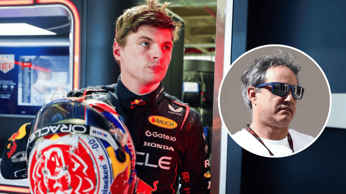 Max Verstappen starts from pole for the Saudi Arabian GP. Inset: Juan Pablo Montoya. Credit: Jakub Porzycki/NurPhoto/Mark Thompson/Getty Images