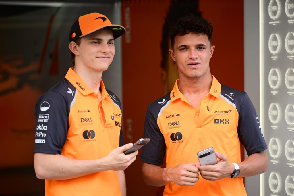 Lando Norris and Oscar Piastri at the 2025 Saudi Arabian Grand Prix