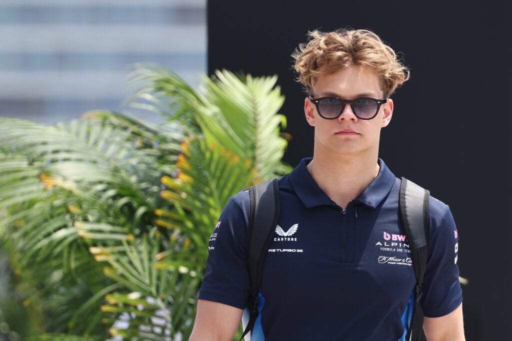 Alpine reserve driver Paul Aron at the 2025 Saudi Arabian Grand Prix