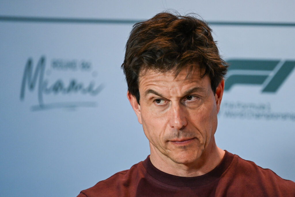 Mercedes boss Toto Wolff at the 2025 Miami Grand Prix