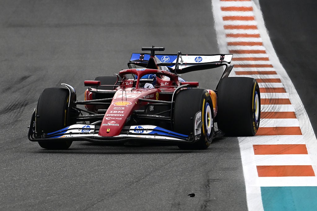 Charles Leclerc at the 2025 Miami Grand Prix