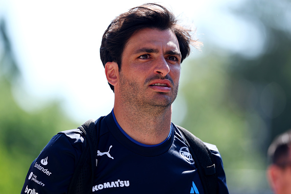 Williams driver Carlos Sainz in the Imola paddock at the 2025 Emilia Romagna Grand Prix