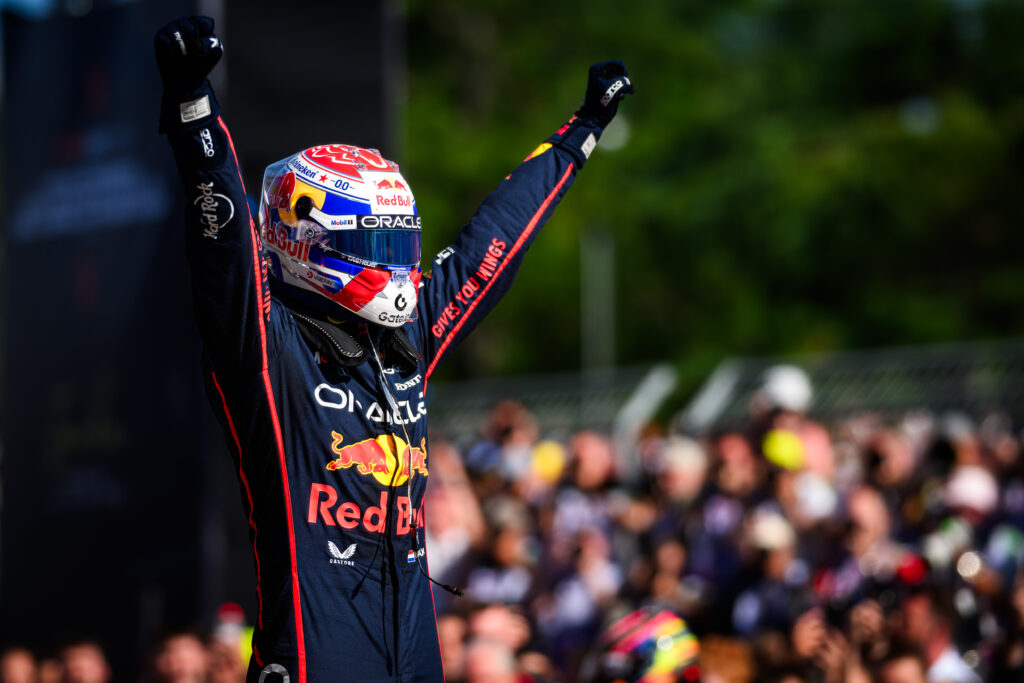 Oracle Red Bull Racing's Dutch driver Max Verstappen