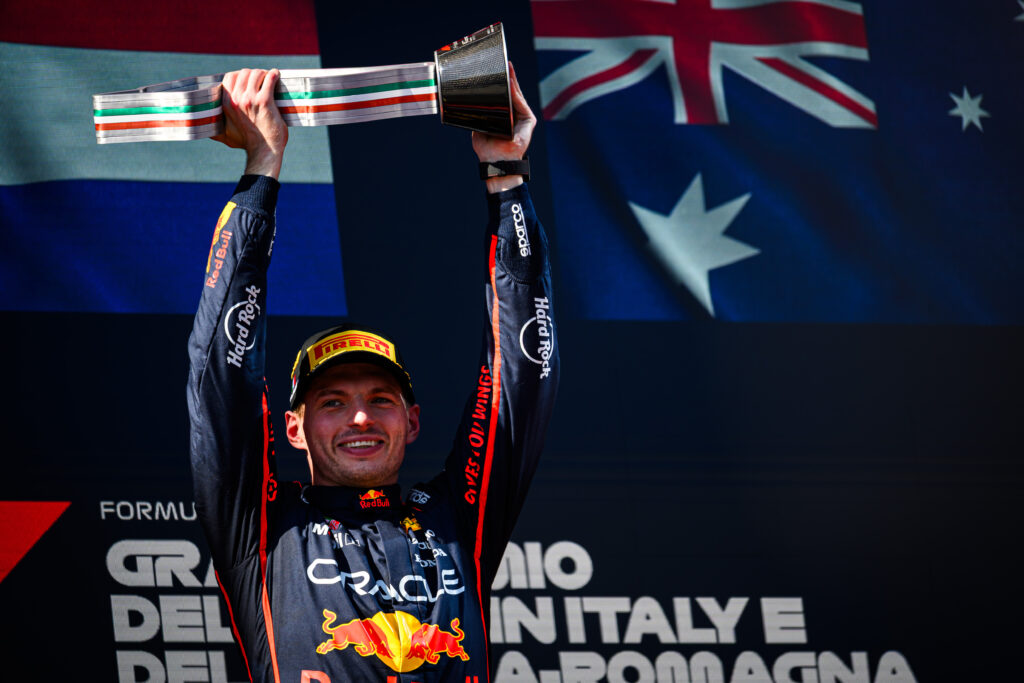 Oracle Red Bull Racing's Dutch driver Max Verstappen