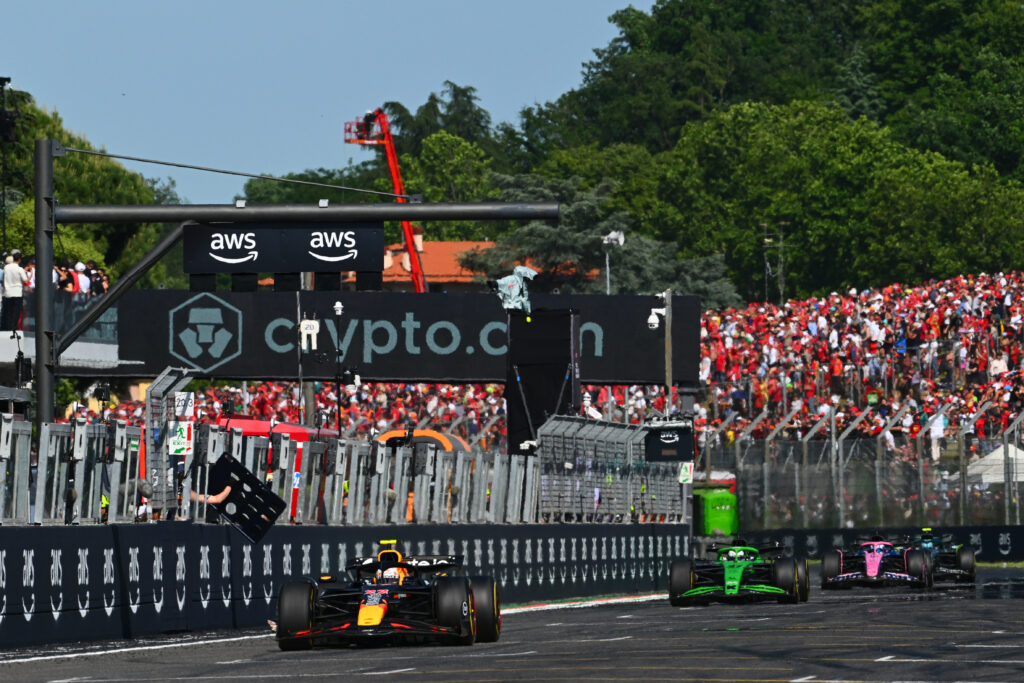 Red Bull driver Yuki Tsunoda on track during the 2025 F1 Emilia Romagna Grand Prix at Imola