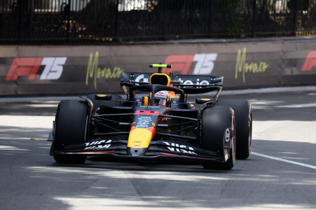 Red Bull Racing driver Yuki Tsunoda racing at the Monaco Grand Prix