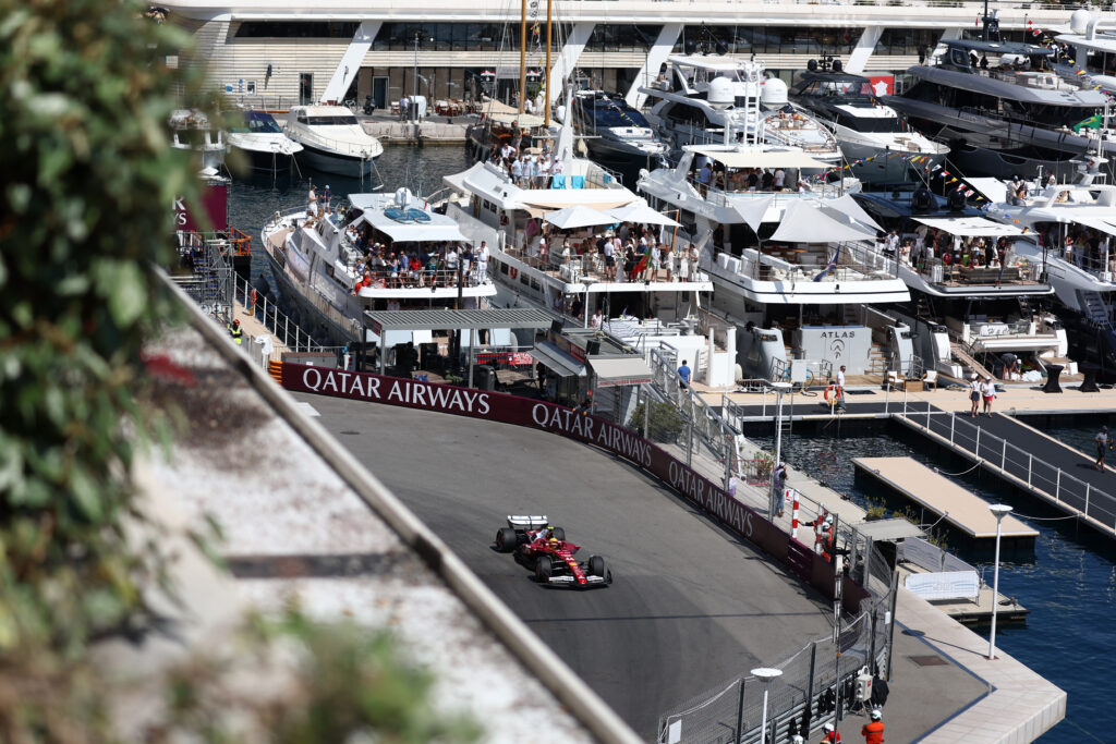 Lewis Hamilton of Ferrari on track during the 2025 F1 Monaco Grand Prix