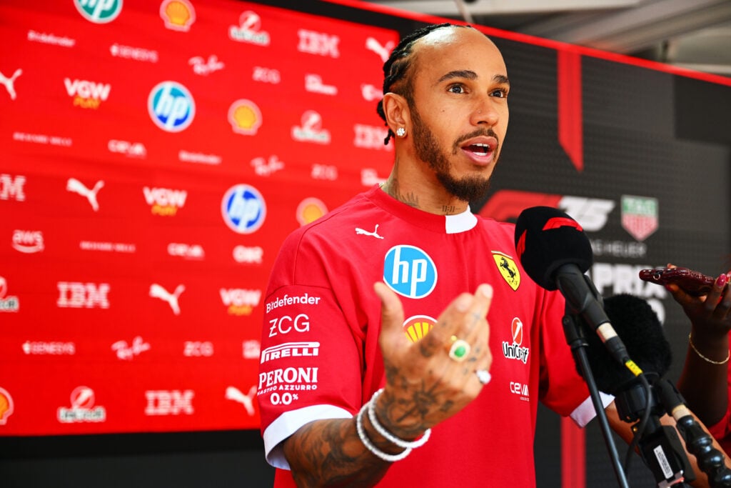 Lewis Hamilton of Ferrari at the 2025 Monaco Grand Prix