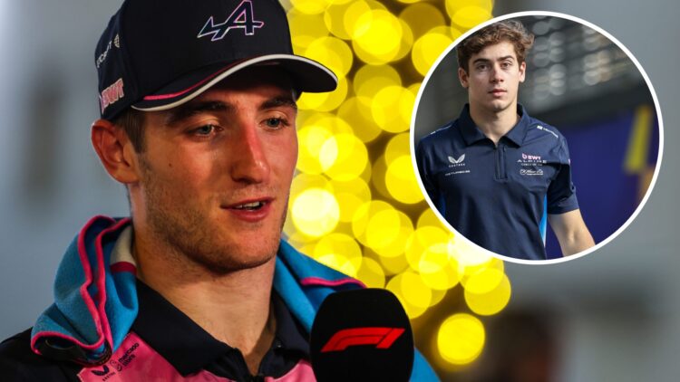 Alpine driver Jack Doohan at the 2025 Bahrain Grand Prix, inset Franco Colapinto