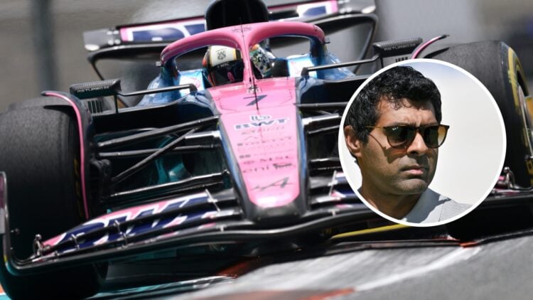 Alpine driver Jack Doohan at the Miami Grand Prix. Inset: Karun Chandhok.