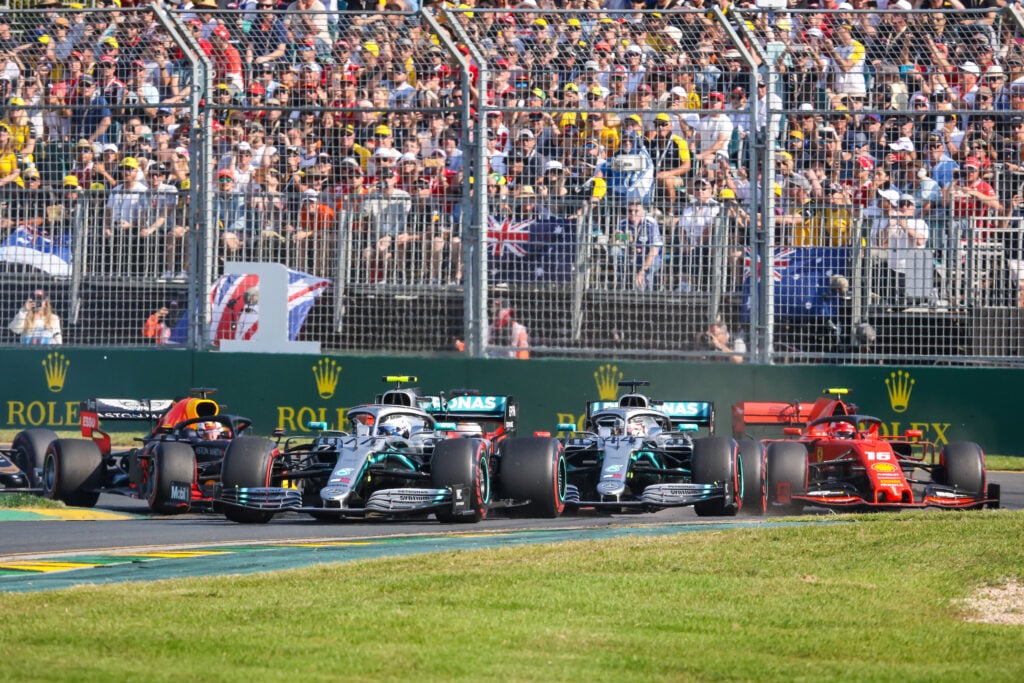 Valtteri Bottas leads the 2019 Australian Grand Prix.