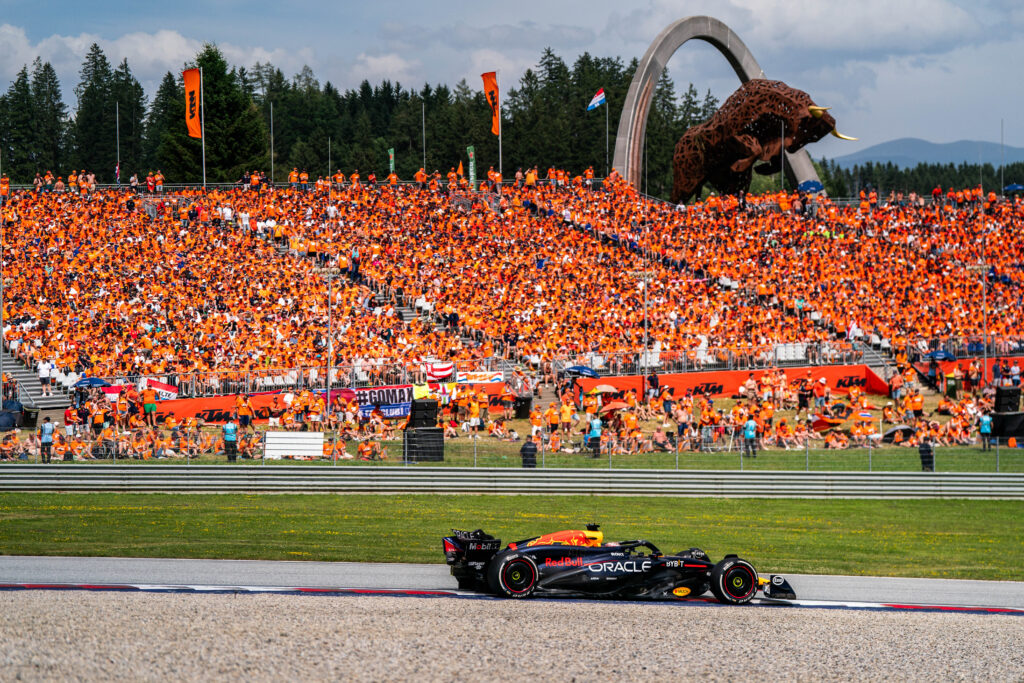 Red Bull driver Max Verstappen on track during the 2024 F1 Austrian Grand Prix