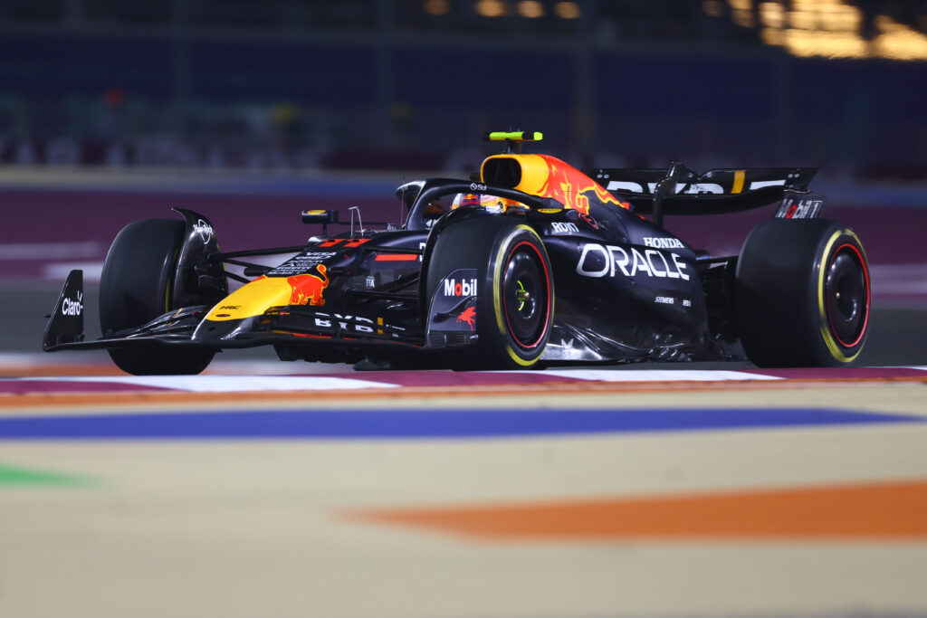 Sergio Perez on track for Red Bull during the 2024 F1 Qatar Grand Prix