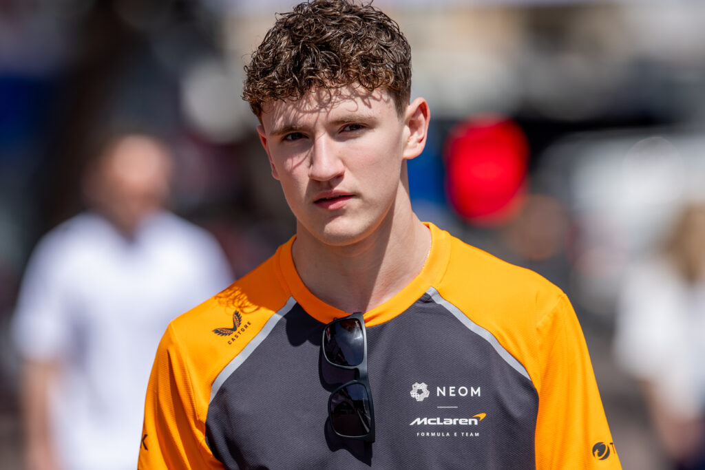 Alex Dunne of McLaren at the 2025 Monaco E-Prix