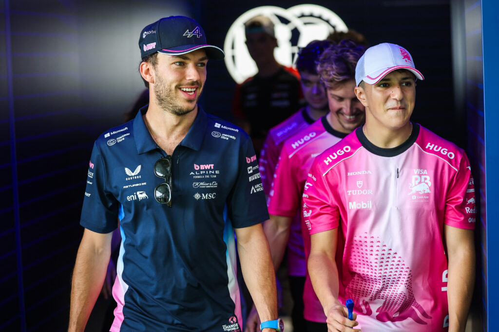 Pierre Gasly and Isack Hadjar.