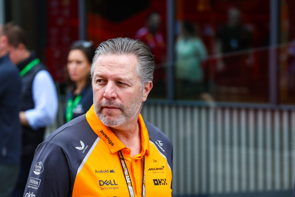McLaren CEO Zak Brown at the 2025 Emilia Romagna Grand Prix