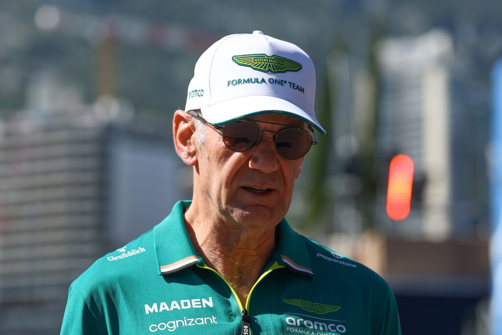 Adrian Newey of Aston Martin in the F1 paddock