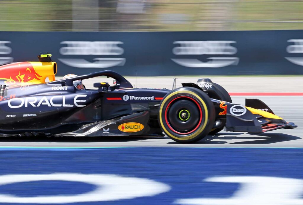 Yuki Tsunoda during qualifying for the 2025 Spanish Grand Prix.