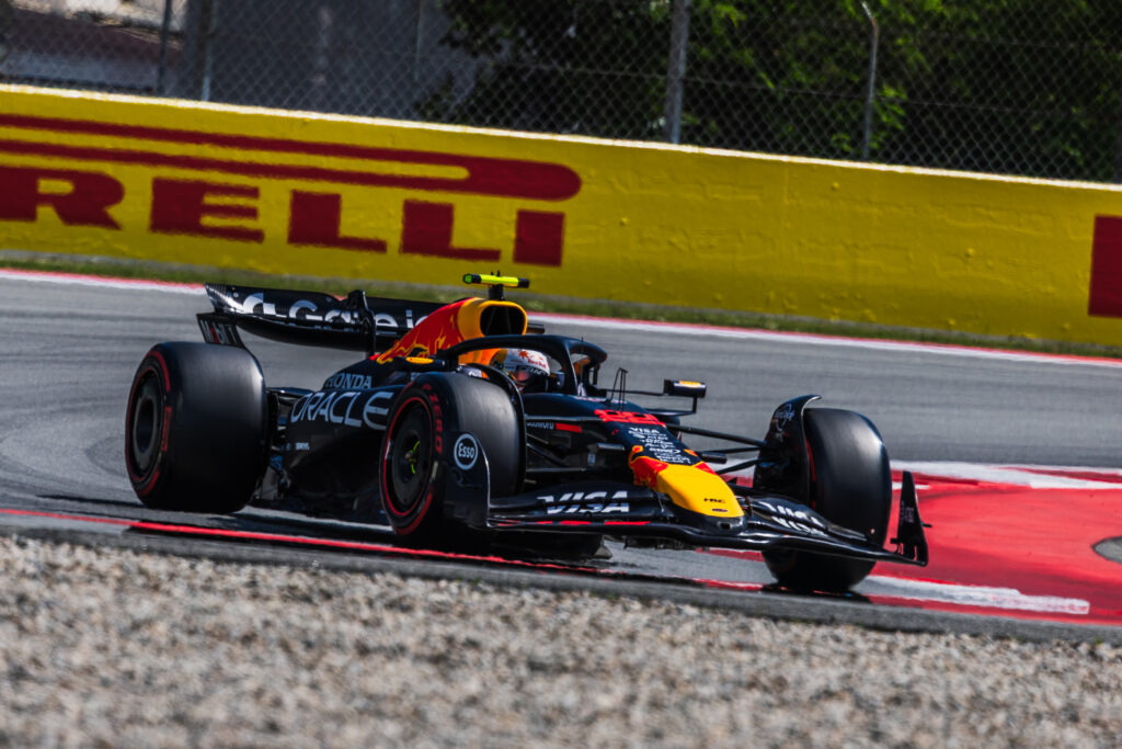 Red Bull Racing driver Yuki Tsunoda during qualifying for the 2025 Spanish Grand Prix